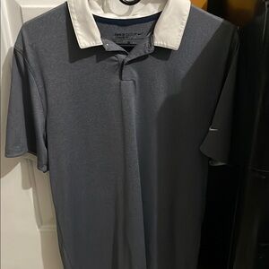 Men's Gray Nike Golf Polo Shirt